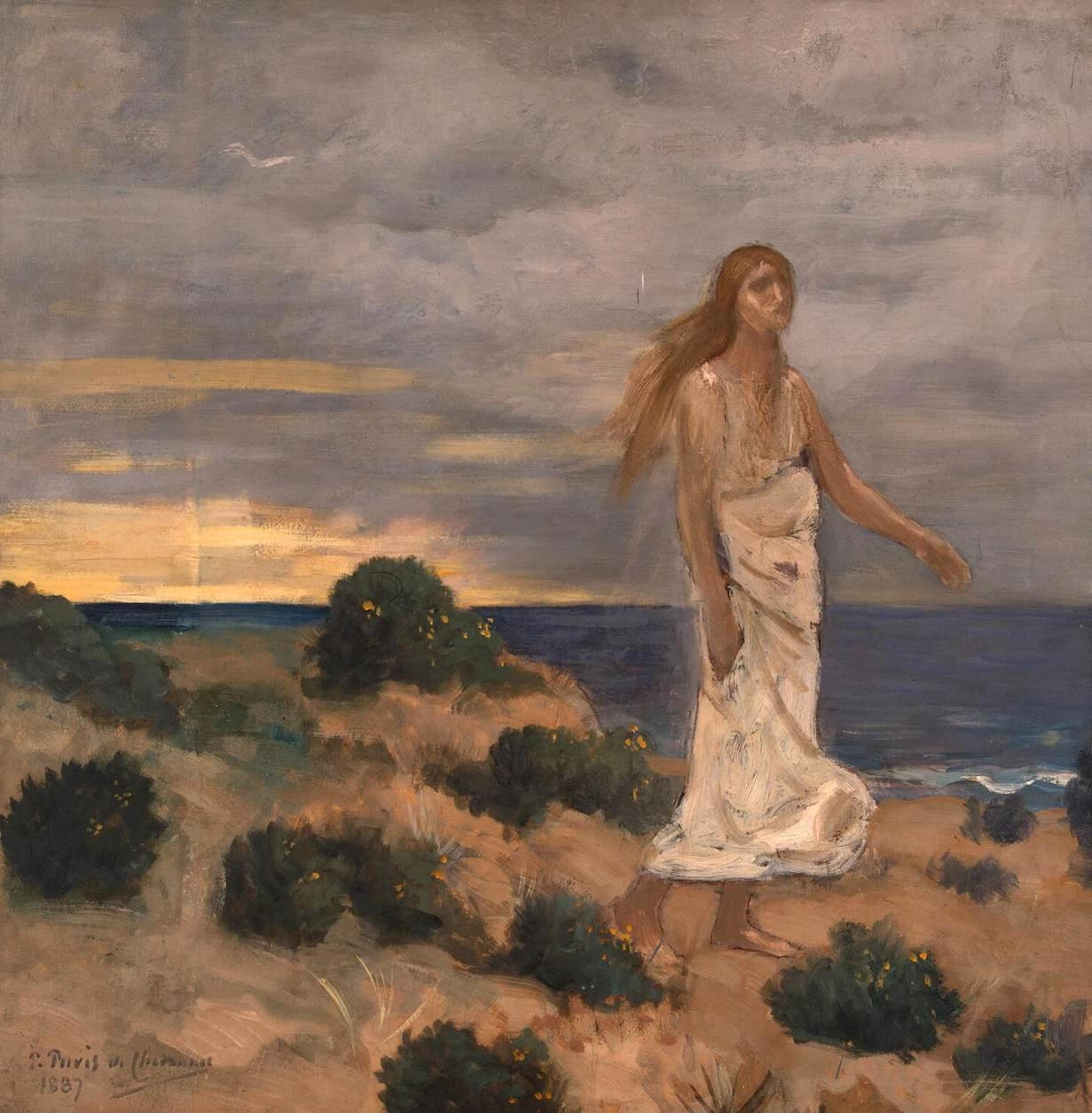 Pierre Puvis de Chavannes - Donna sulla spiaggia, The Hermitage, St. Petersburg